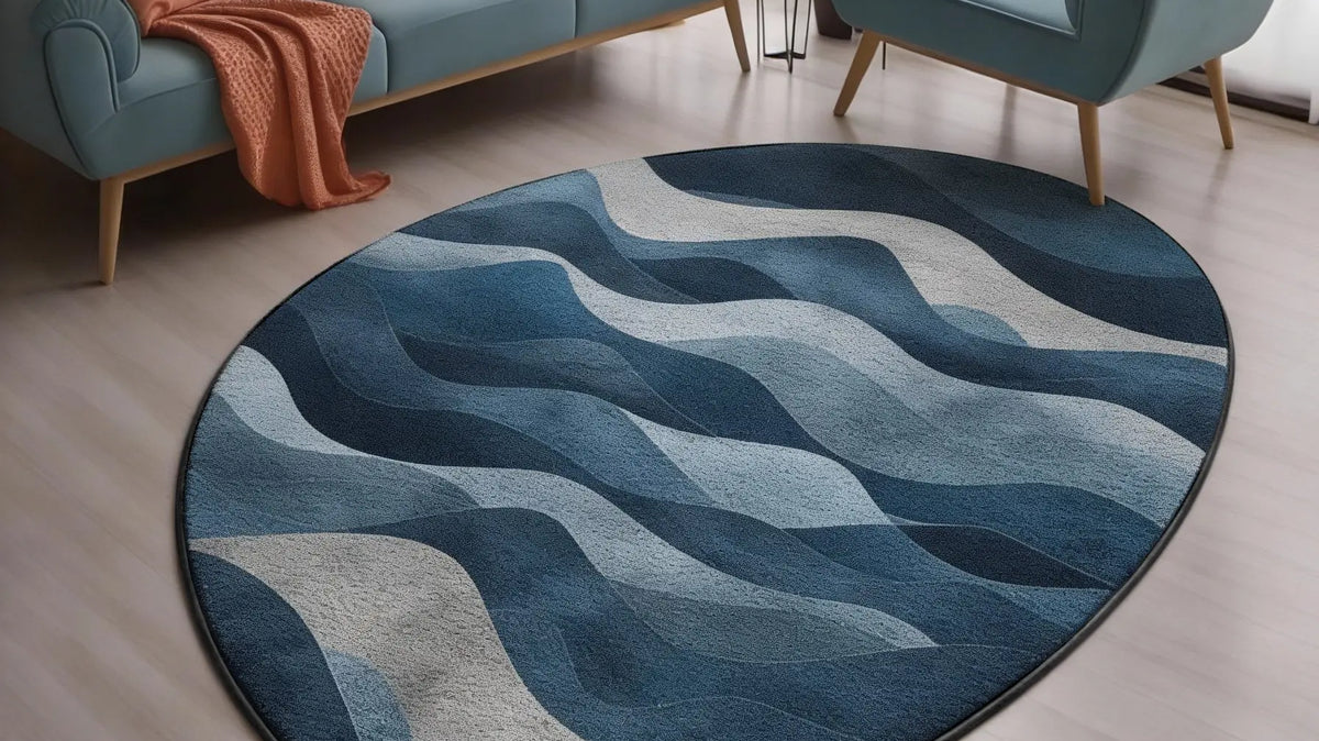 Blue Rugs Done Right: How to Choose the Perfect Shade, Size, and Style (And Why Custom Shapes Win)