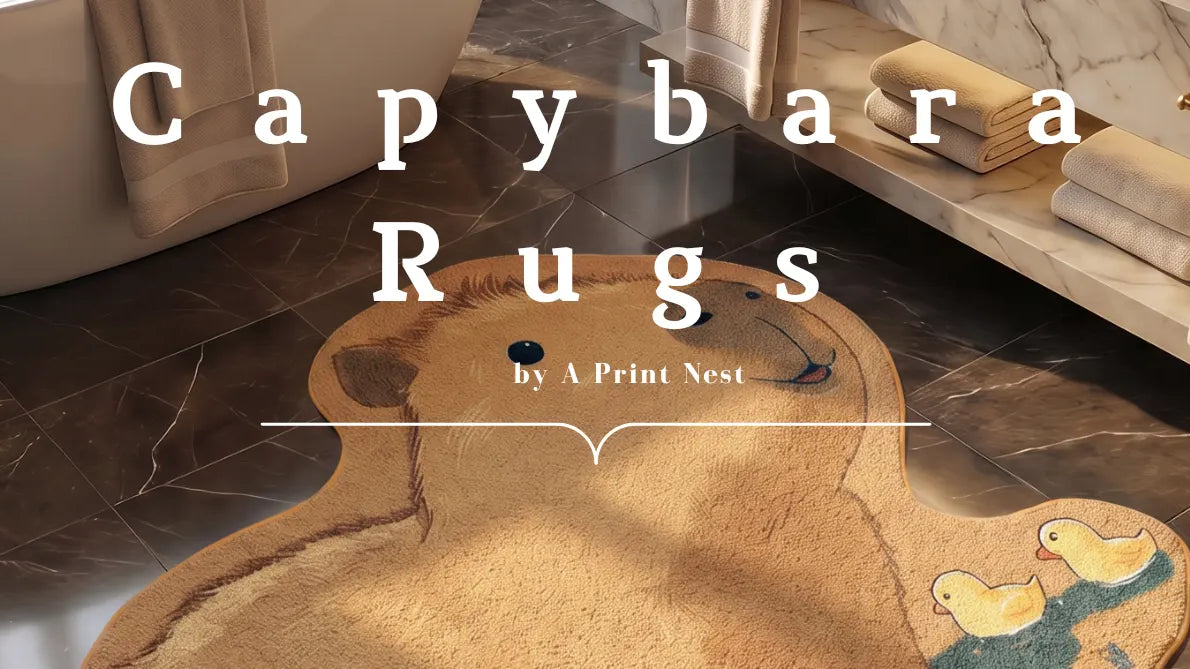 Capybara Rugs by A Print Nest