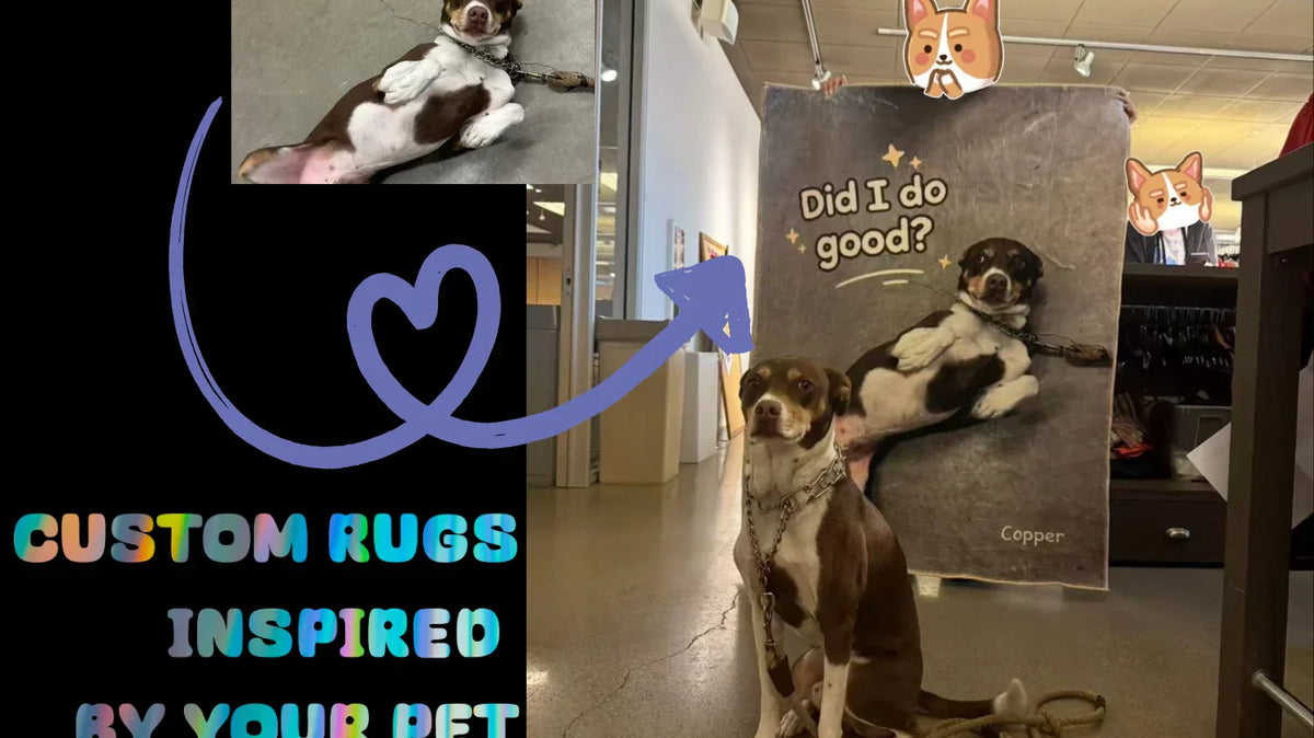 Turn your pet photo into a cute custom rug