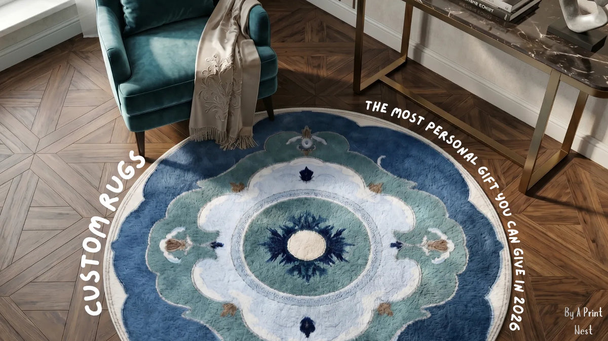 Custom Rugs as Gifts by A Print Nest