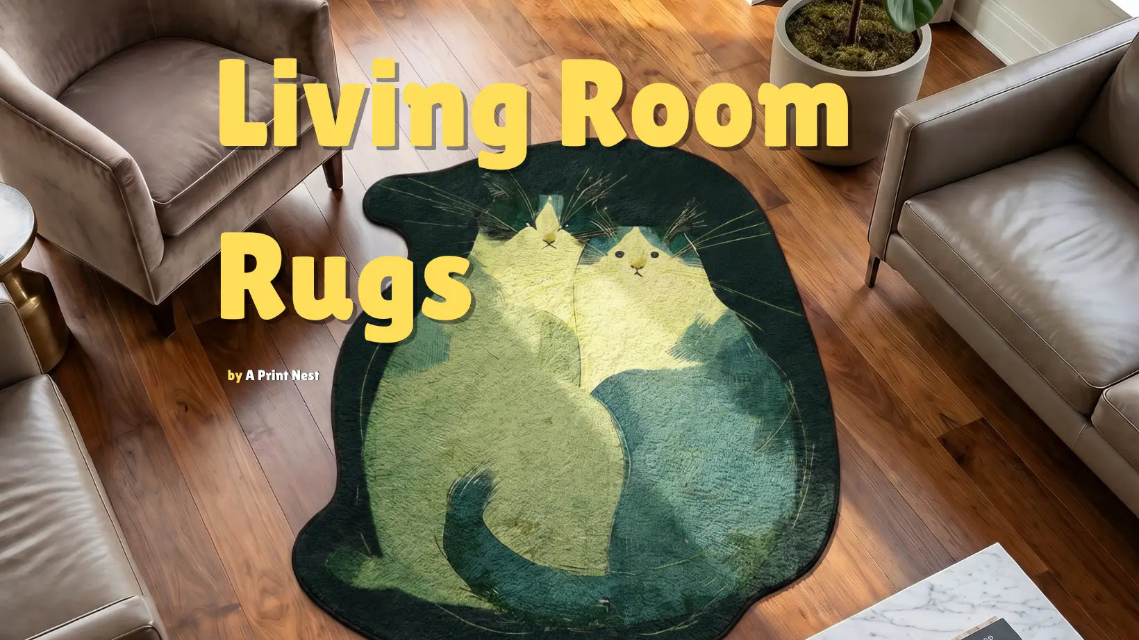 Living Room Rugs by A Print Nest