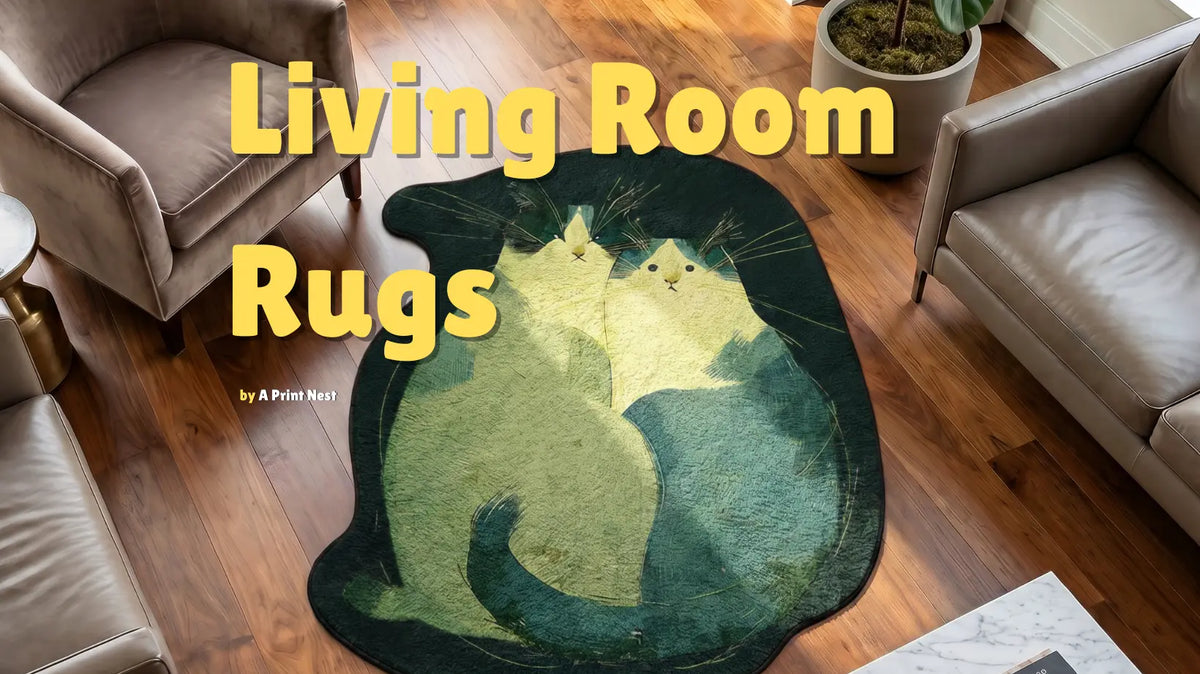 Living Room Rugs by A Print Nest