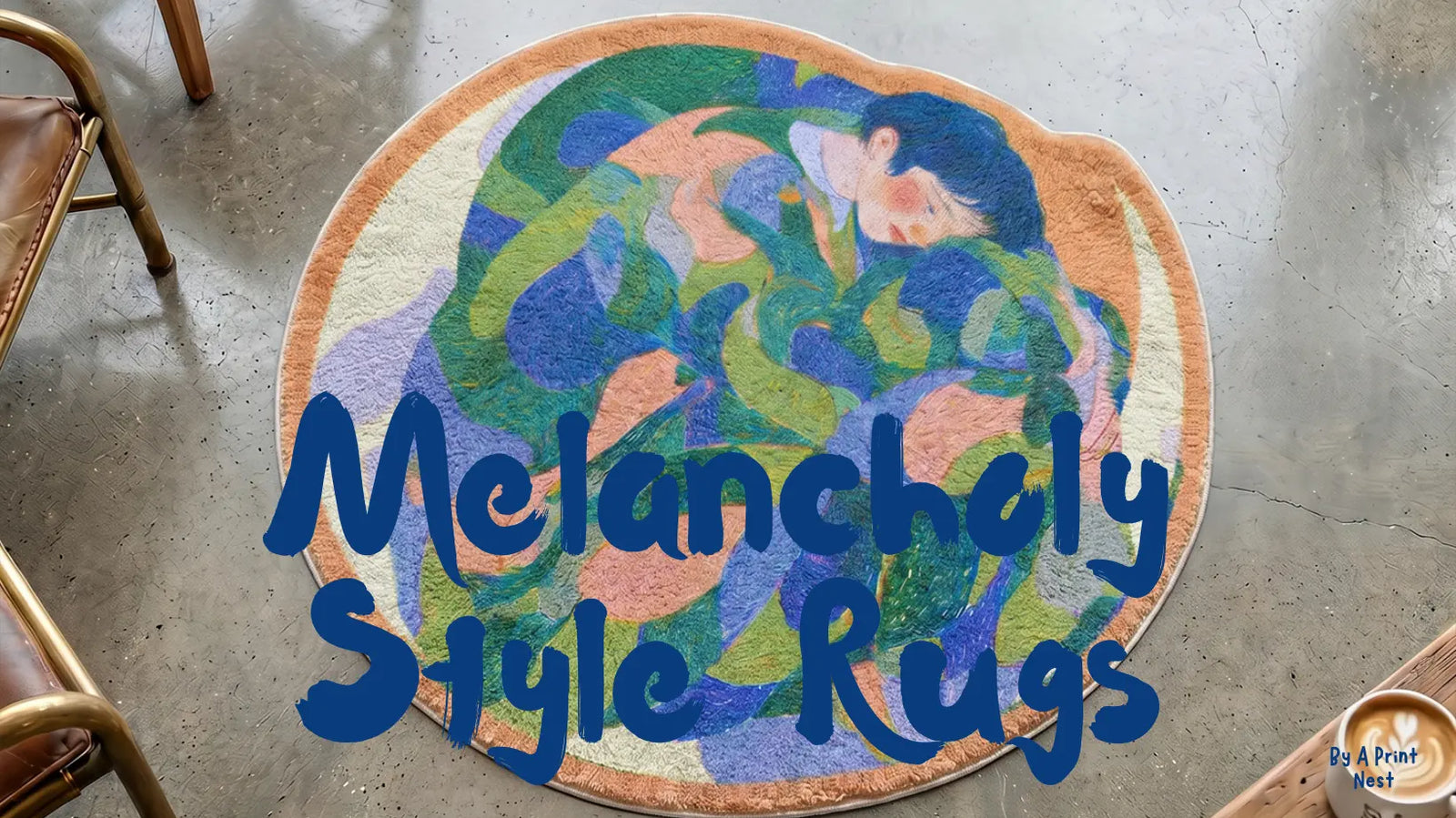 Melancholy Style Rugs by A Print Nest