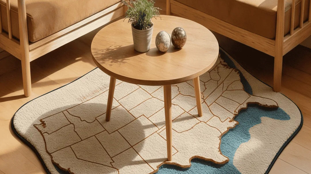 United States of America Rug: A USA Map Rug That Looks Like Art
