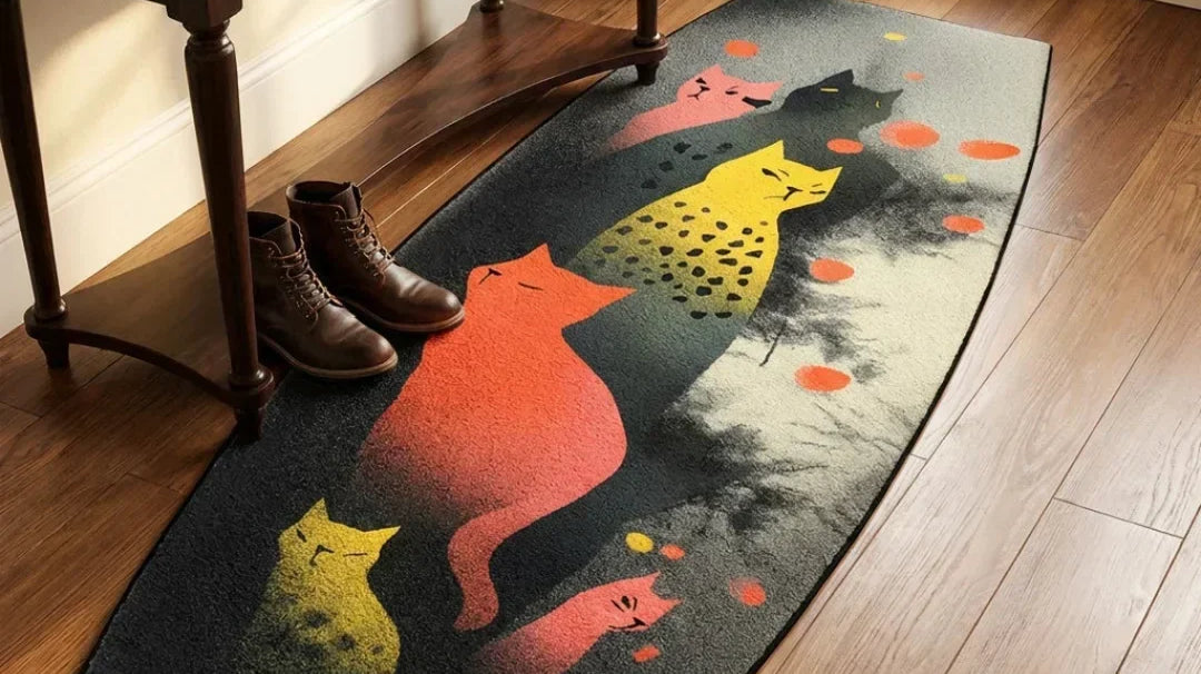 Cat Rug for the Entryway