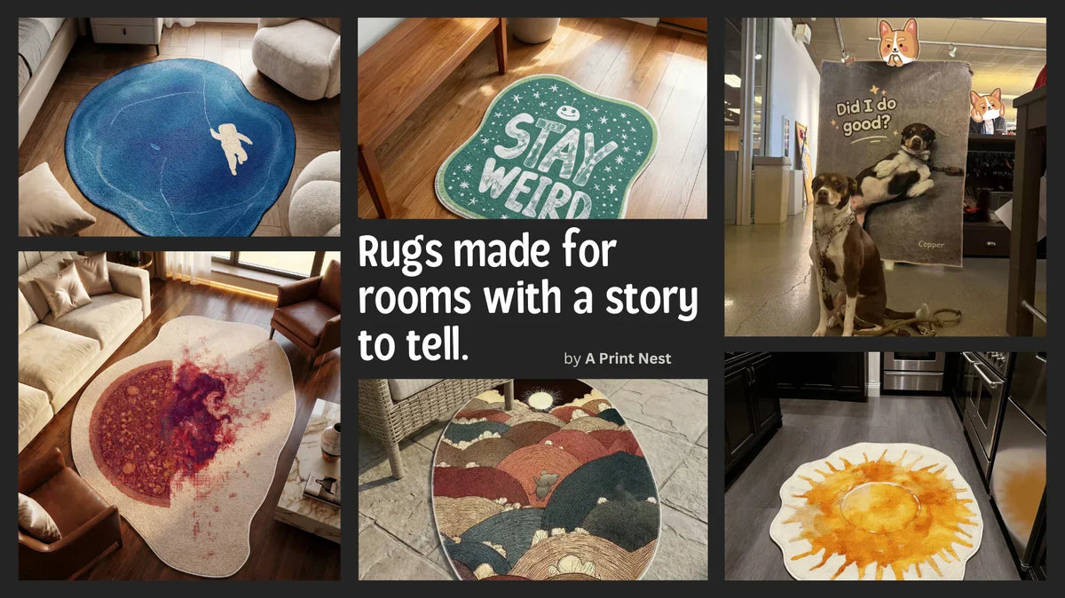 Unique rugs by A Print Nest