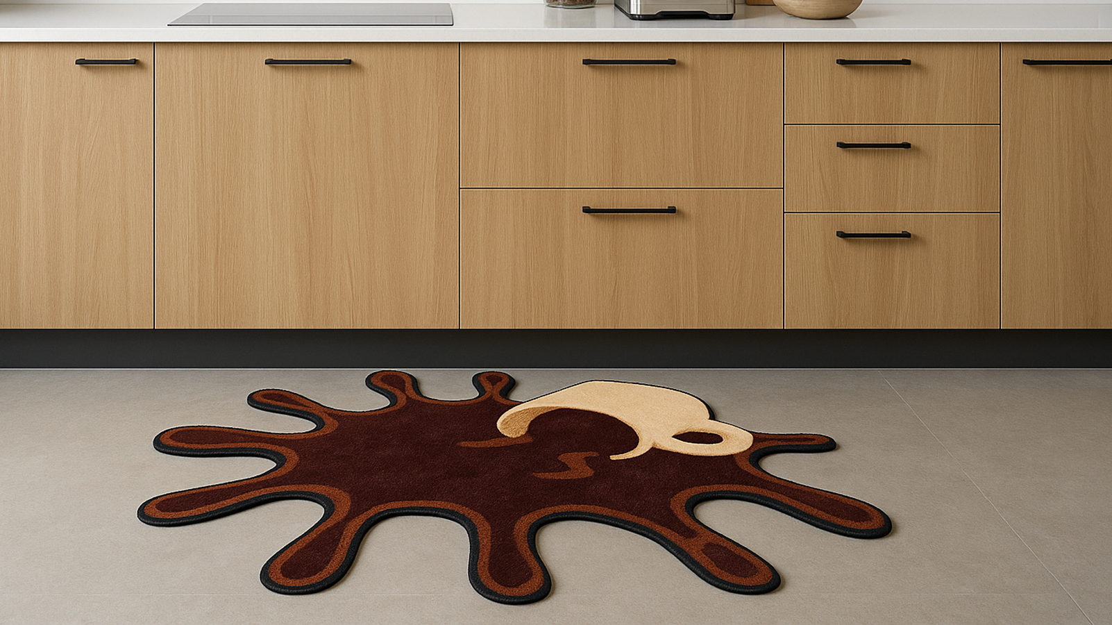 The Coffee Bar Rug Your Home Café Is Missing: Meet the Spilled Coffee Rug
