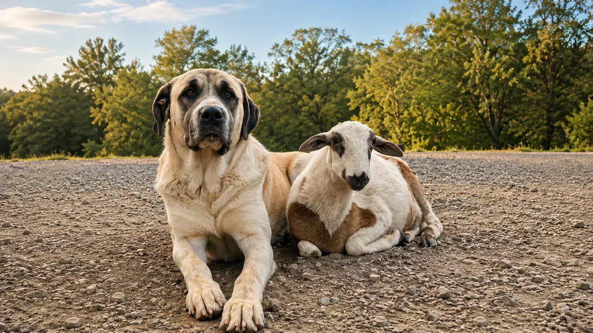 Custom Dog and Sheep Portrait Rug | Richard and the Guardians Story