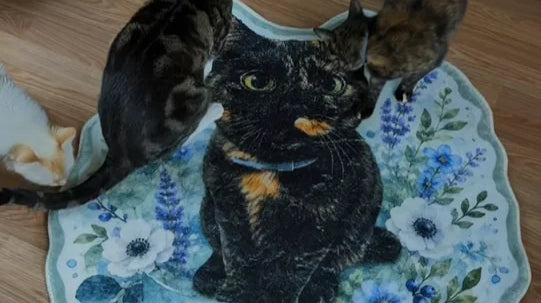 Remembering Digi: Custom Pet Portrait Rug Story