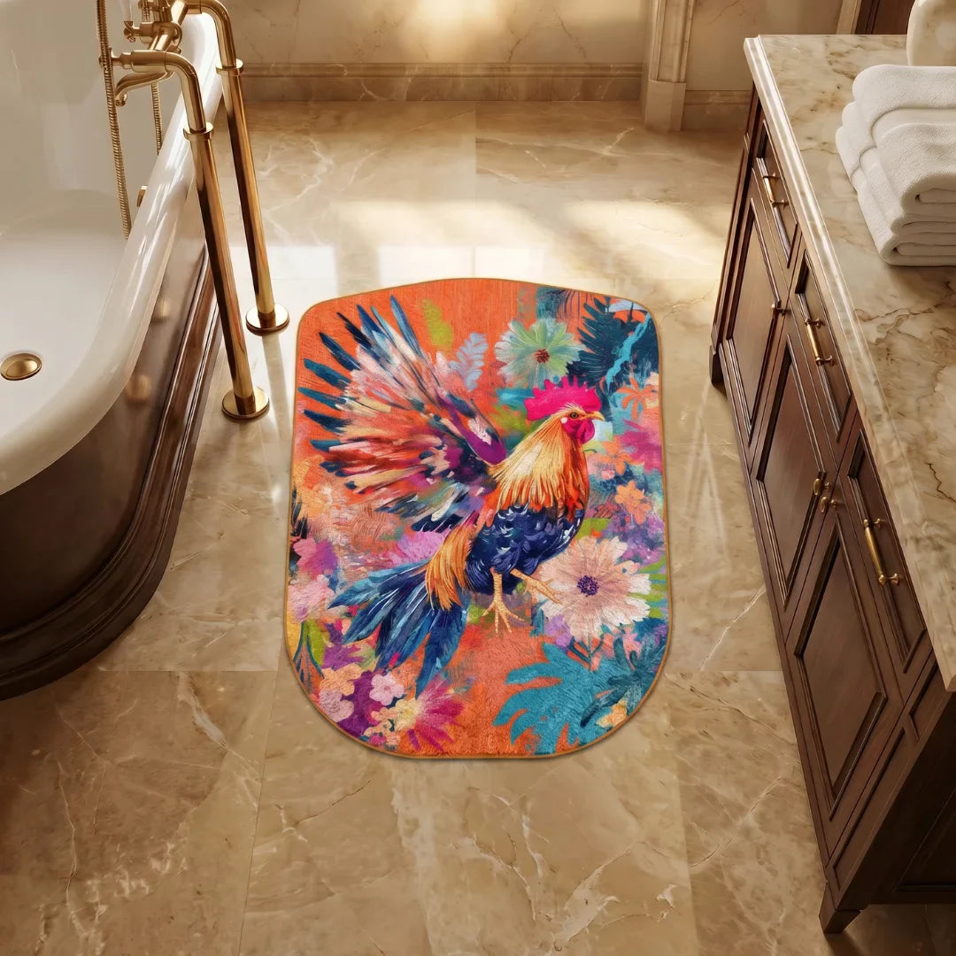 Rooster Style Rugs by A Print Nest
