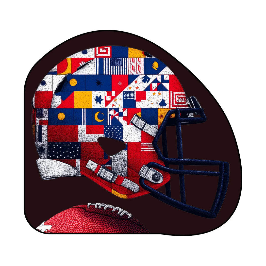 American football logo rug sports ba