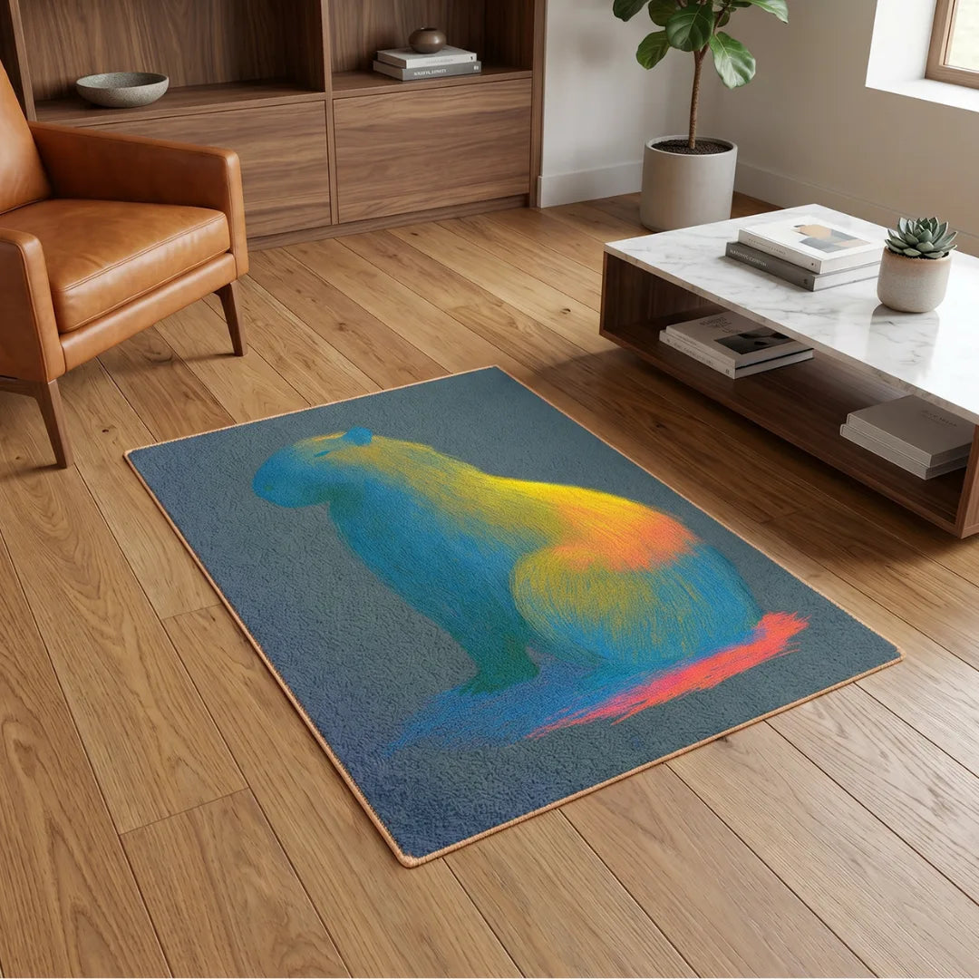 Melancholy style rug living room