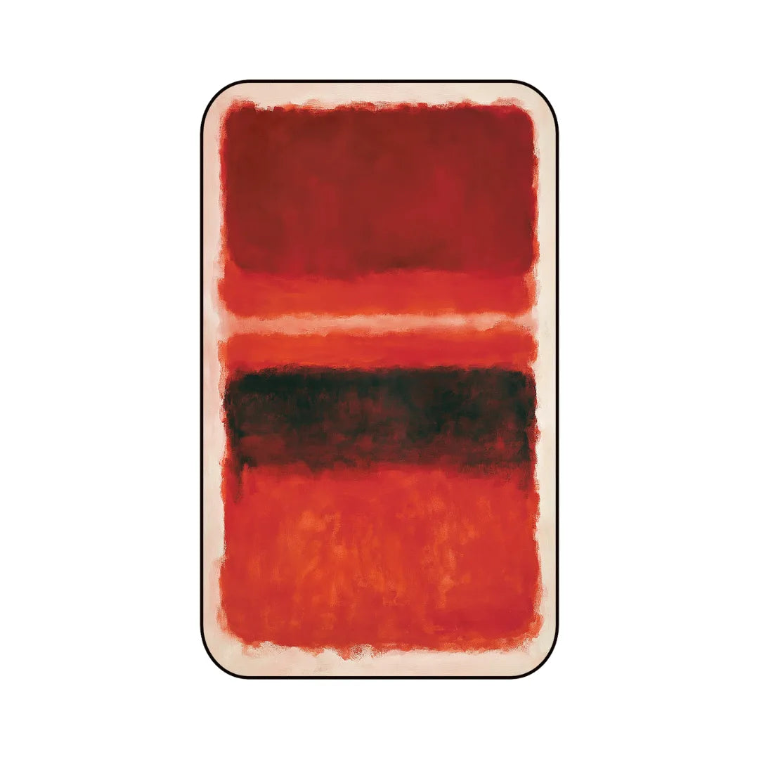 Rothko inspired abstract color rug living room