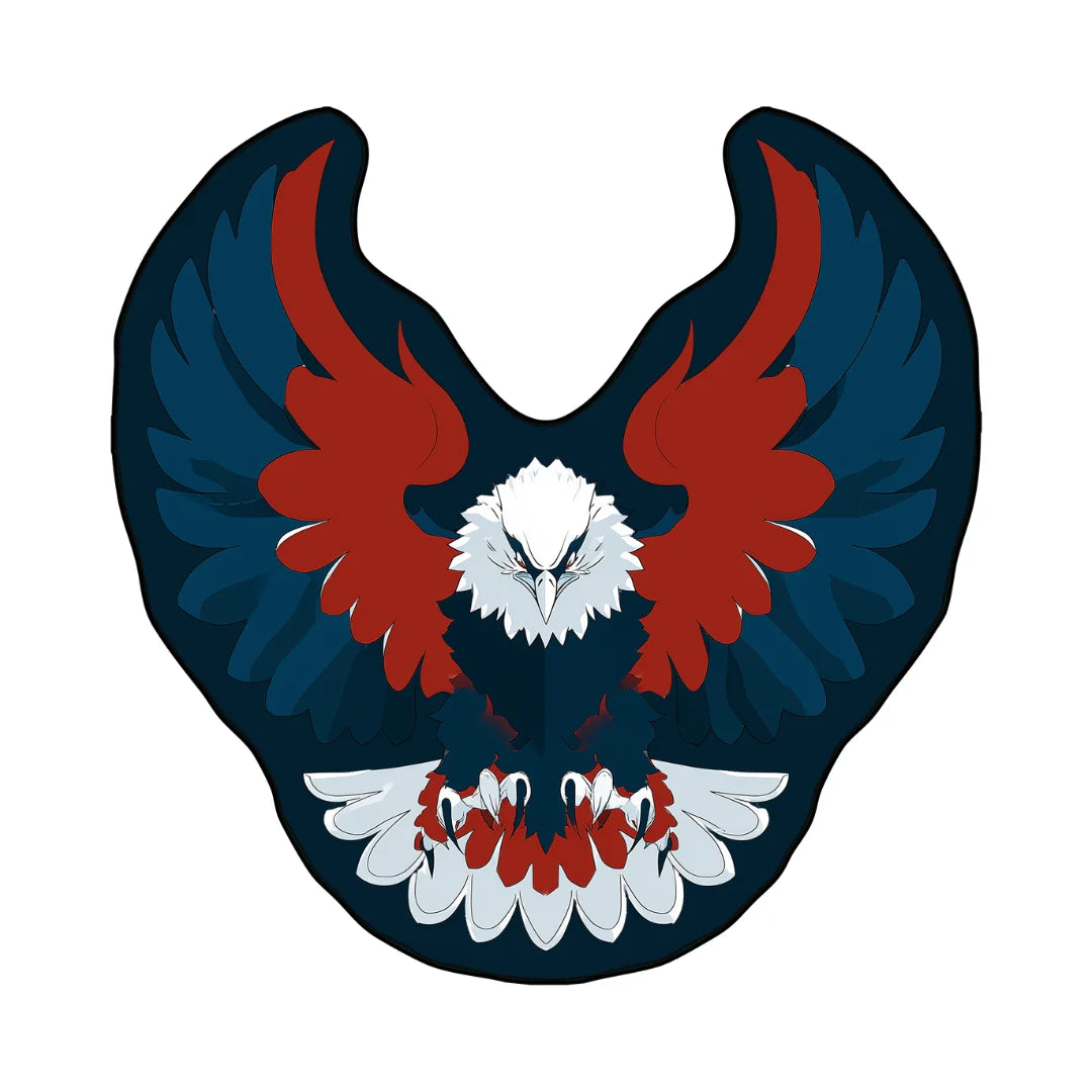 Eagle logo rug living room