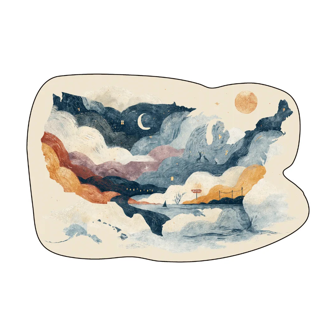Irregular USA map rug living room