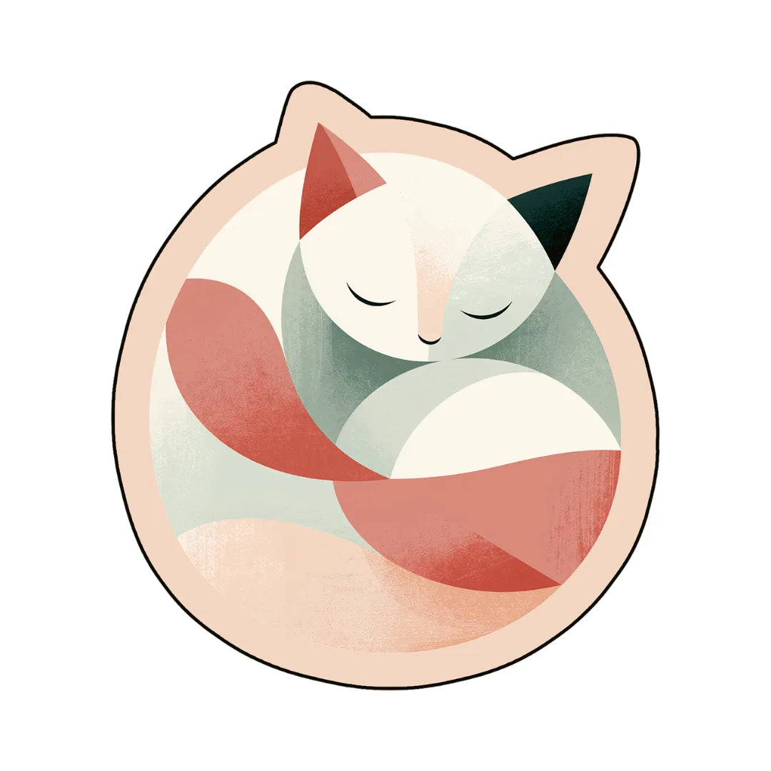 Irregular cat corner rug bedroom