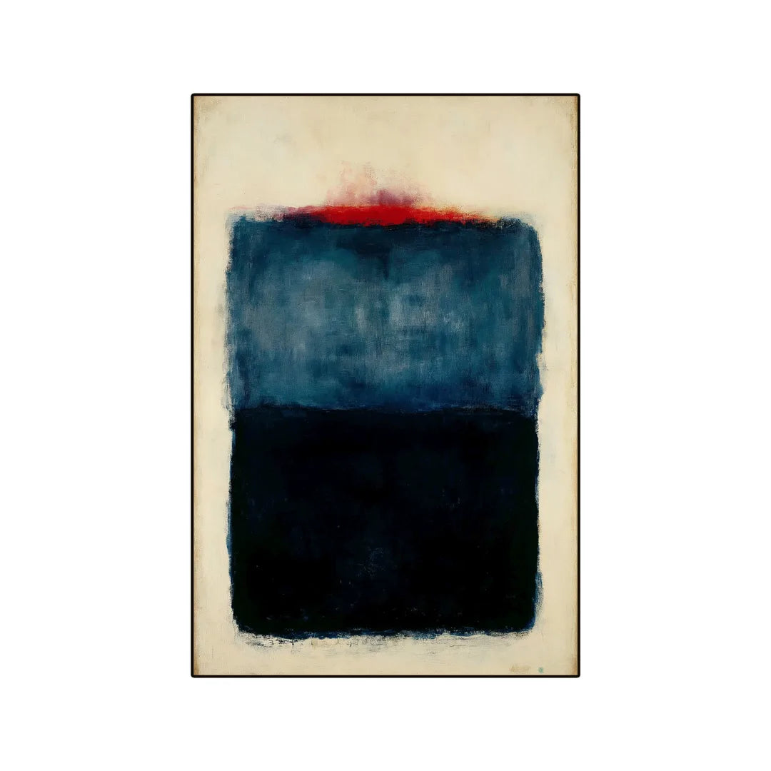 Rothko inspired abstract color rug bedroom