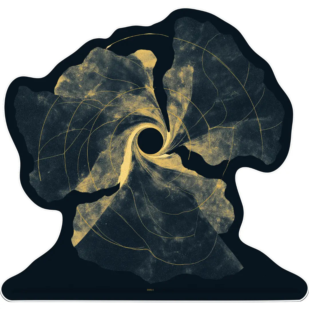 Irregular space-themed singularity rug living room