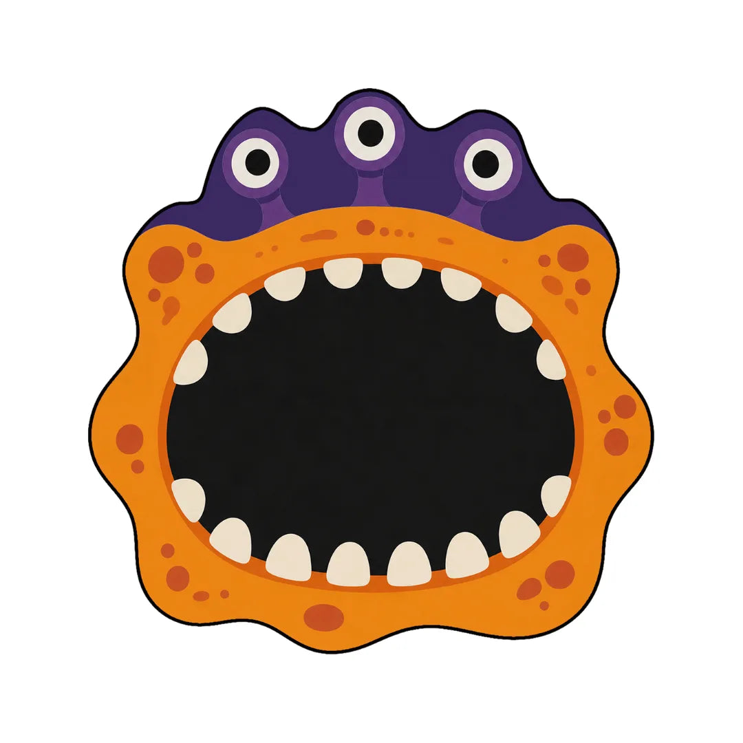 Irregular monster rug bedroom