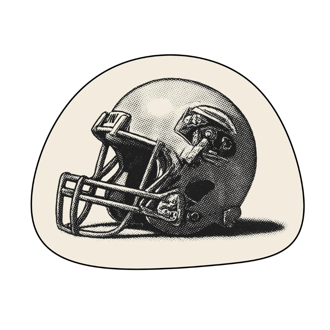 American football logo rug sports bar