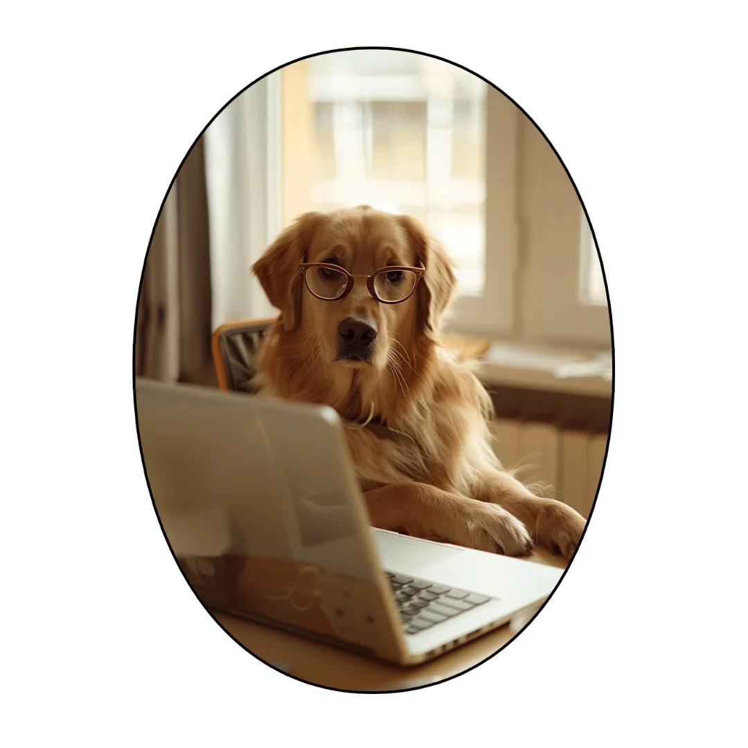 Reading dog rug living room