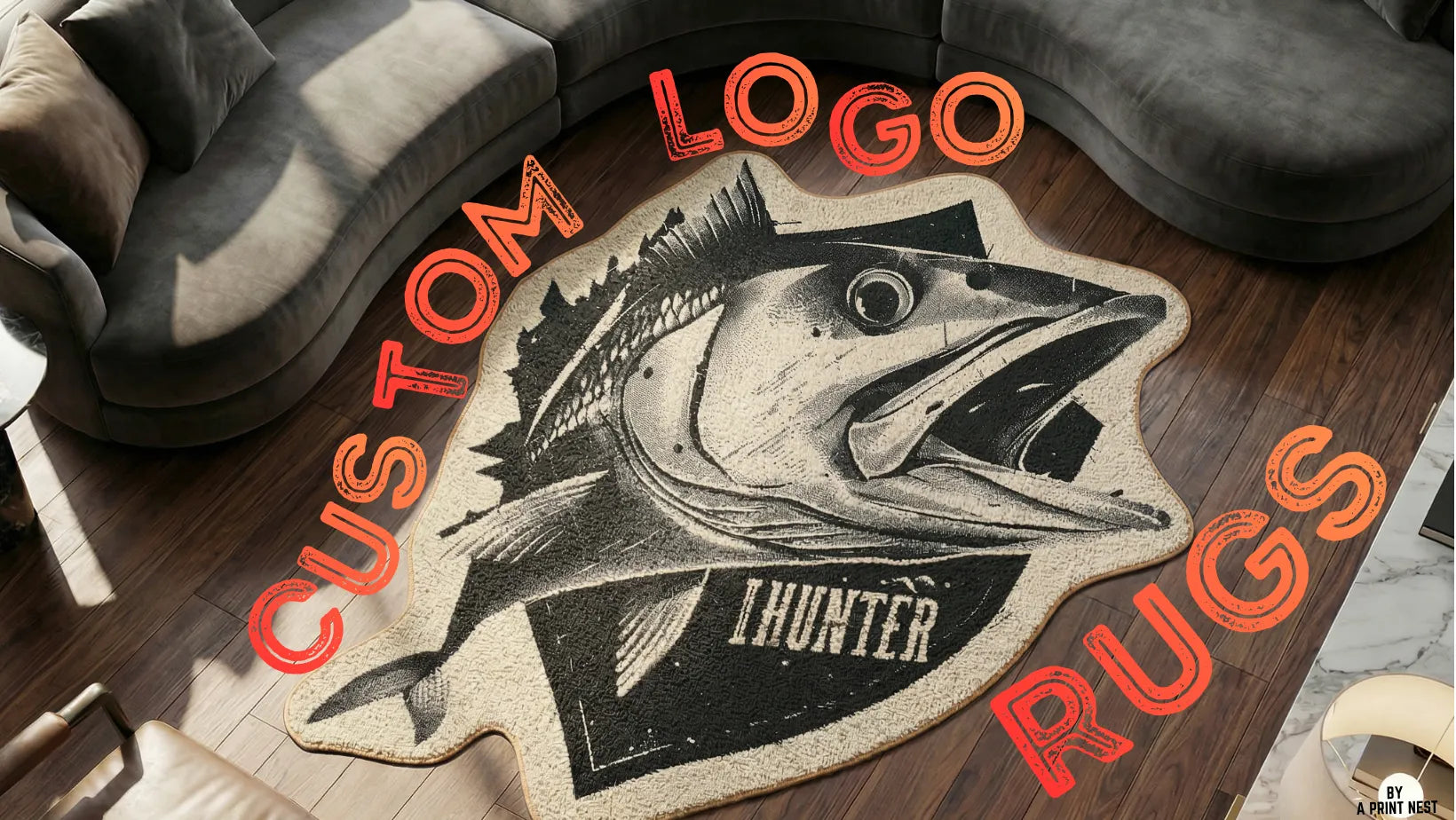 Custom Log Rugs by A Print Nest
