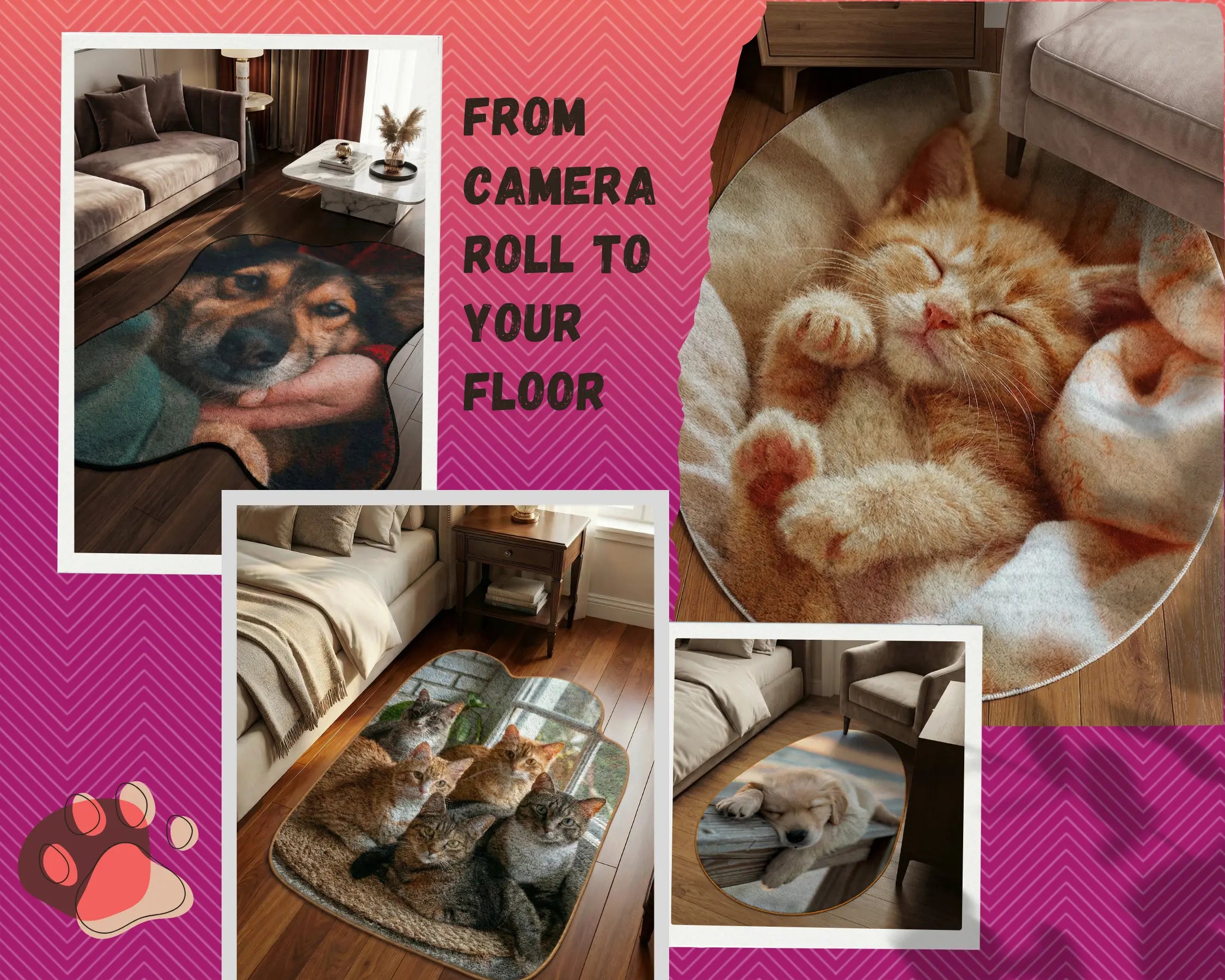 Custom Pet Rugs by A Print Nest