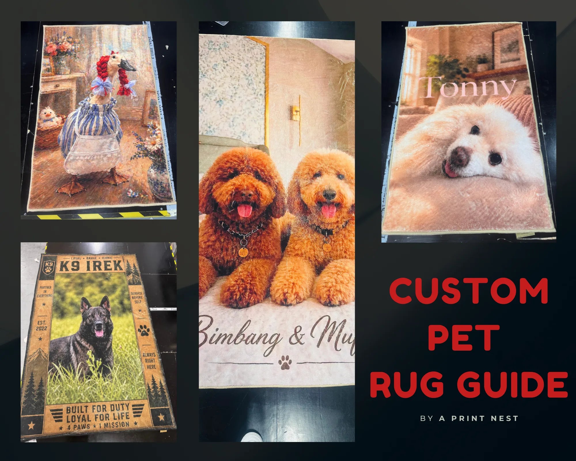 Custom Pet Rug by A Print Nest