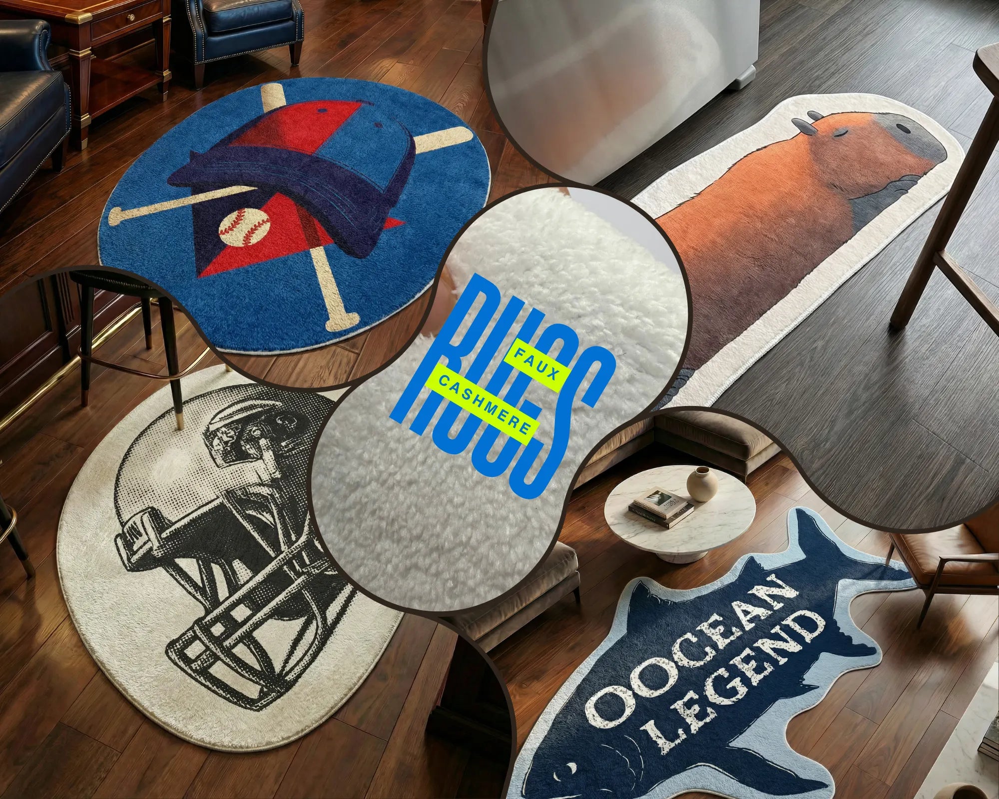 Faux Cashmere Rugs by A Print Nest