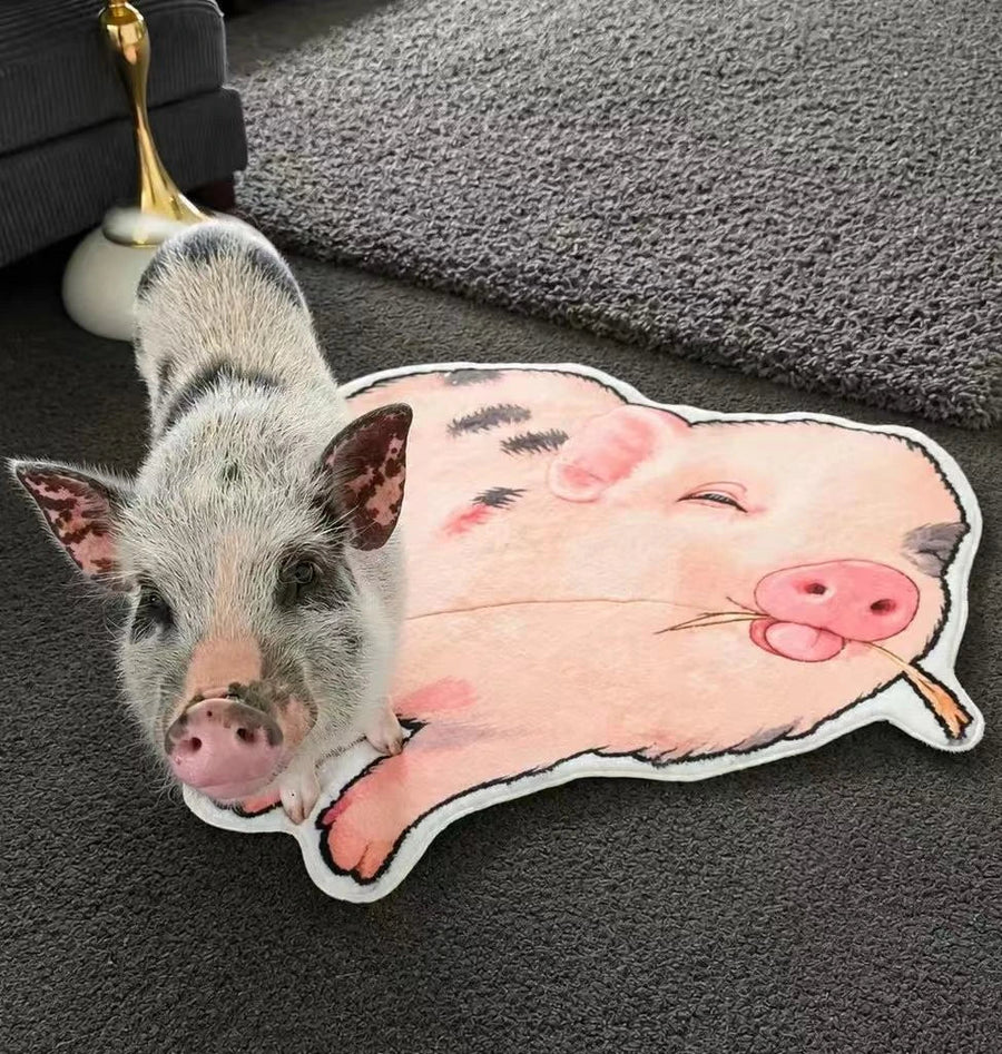Meet Gertie: The Personality Behind This Custom Pig Rug