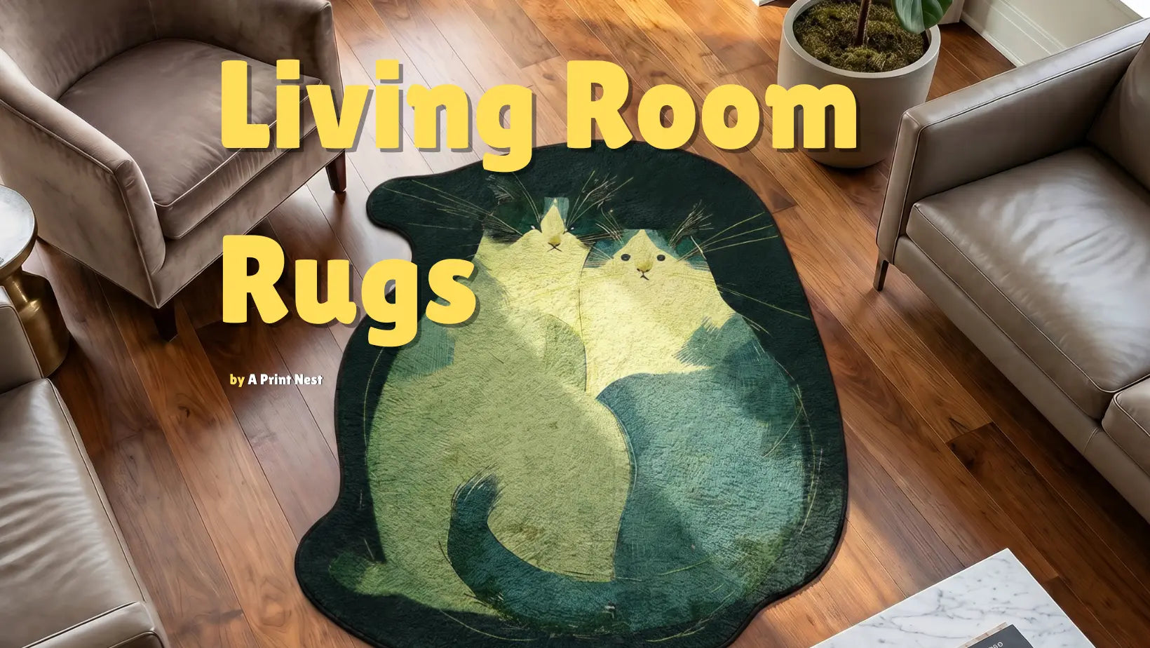 Living Room Rugs by A Print Nest