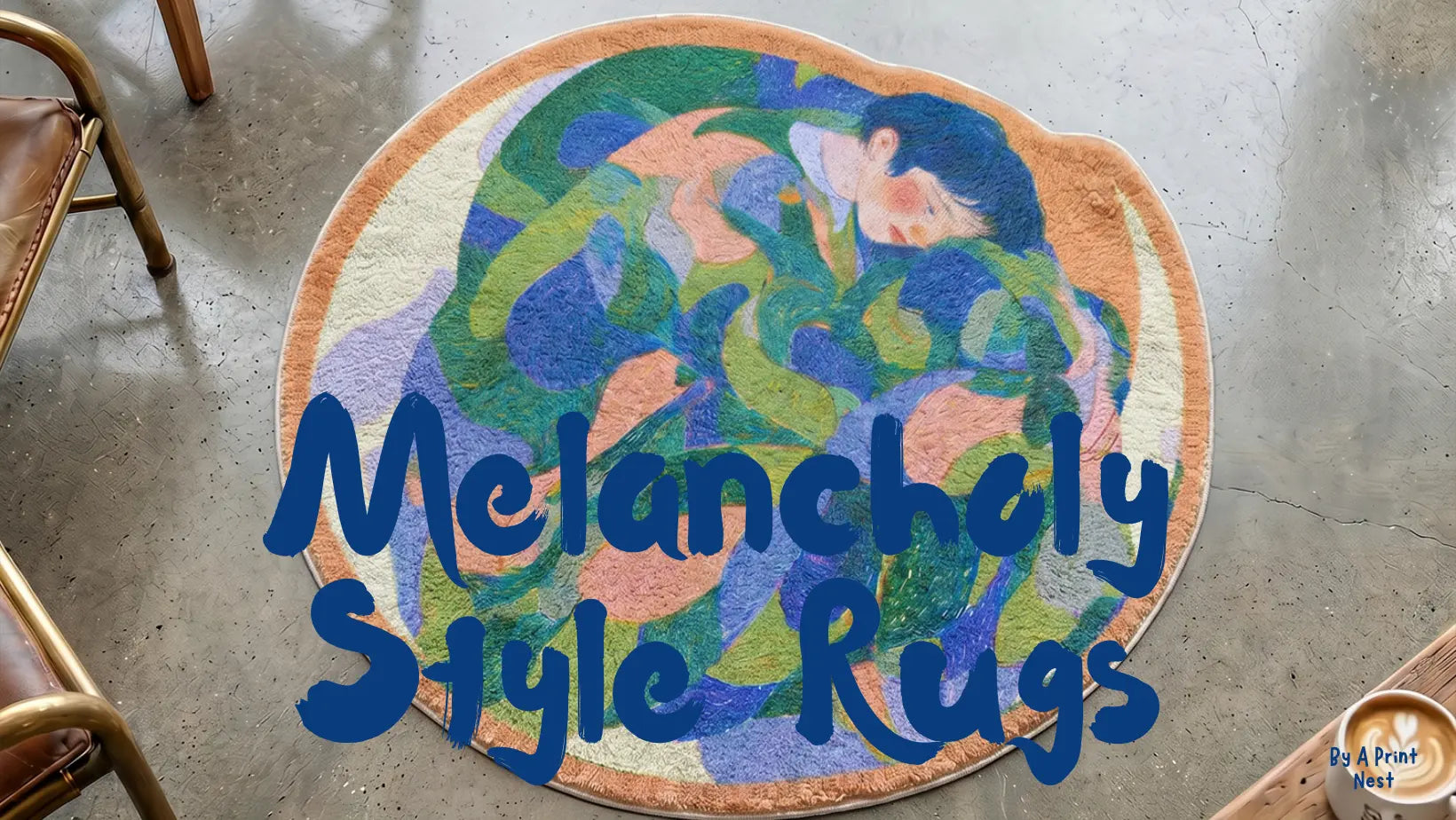 Melancholy Style Rugs by A Print Nest