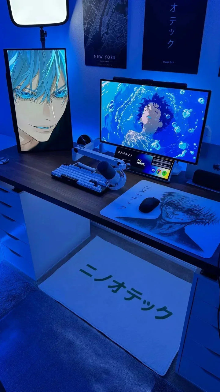 How a Custom Logo Rug Transformed Ninoo Tech’s Gaming Setup