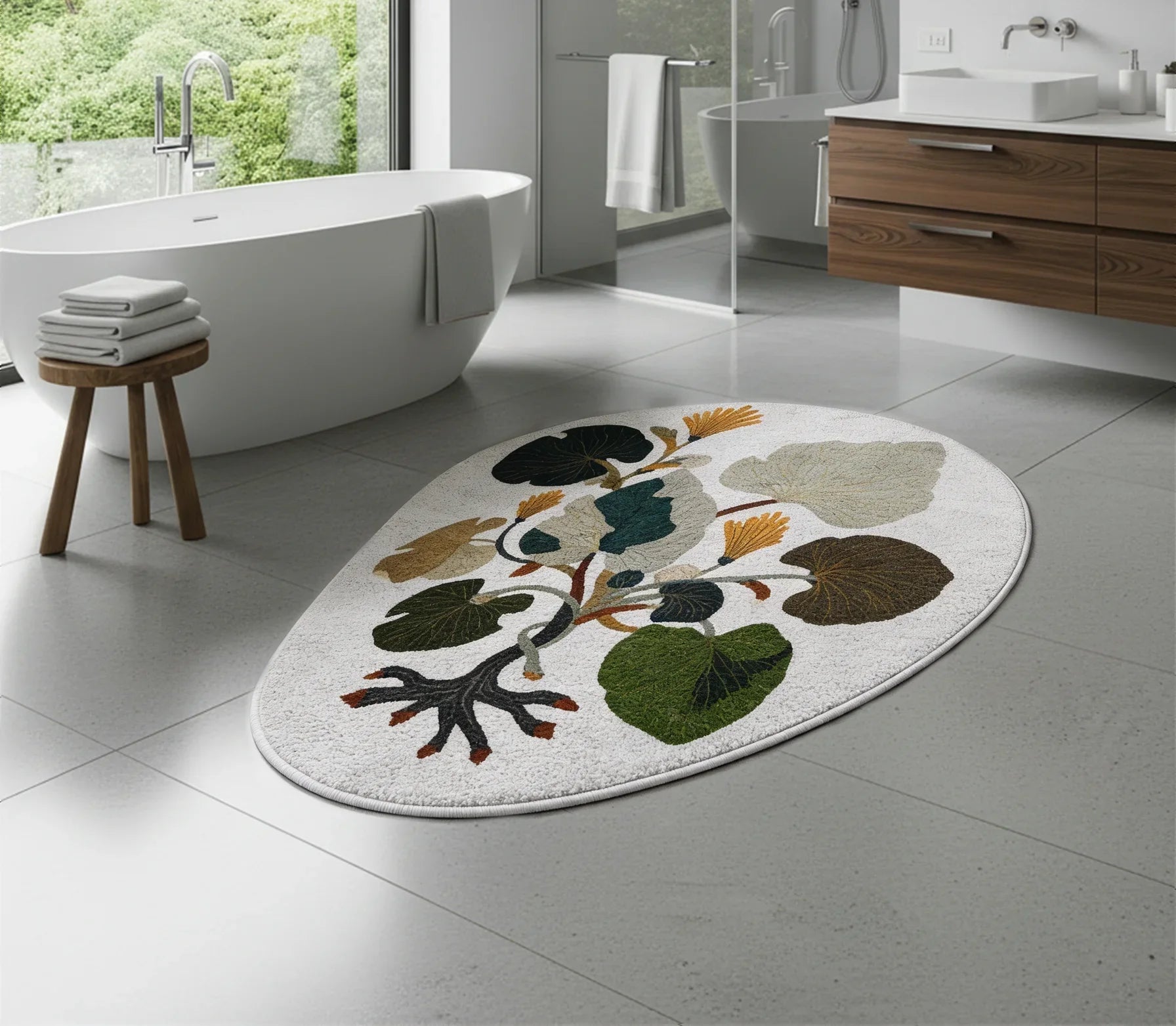 A Print Nest: Irregular Shaped Rugs as Art for Your Floors