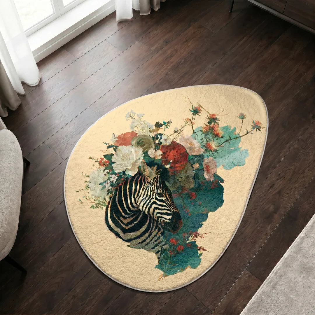 Zebra Style Rugs by A Print Nest