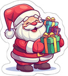 Santa shaped kids rug made from soft faux cashmere, irregular rug with white stitched edges in a children’s bedroom