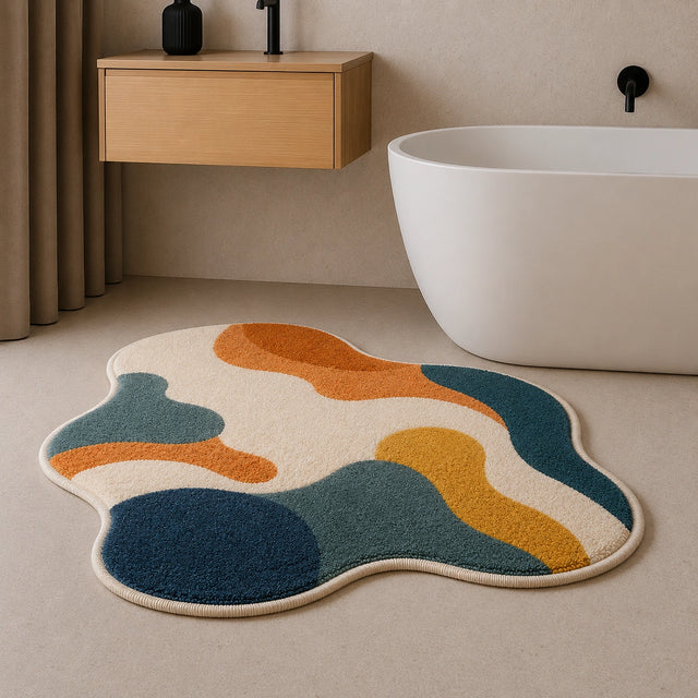 Color Flow Bath Rug – Faux Cashmere Edition