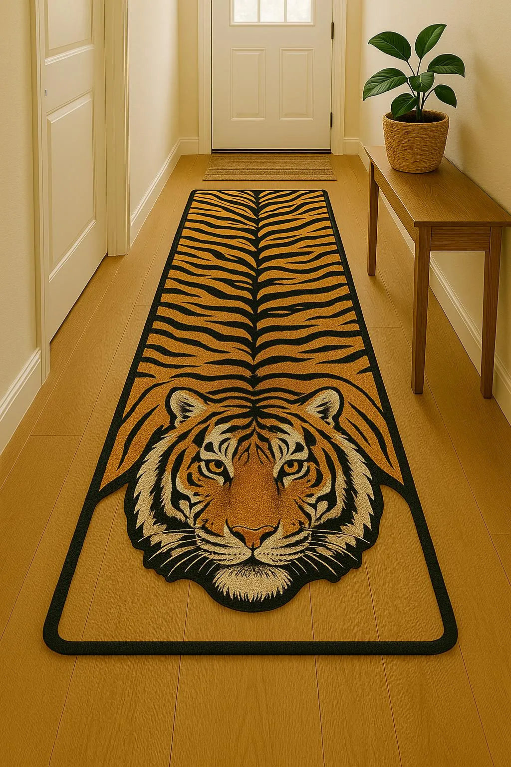 Frontline fierce runner tiger rug
