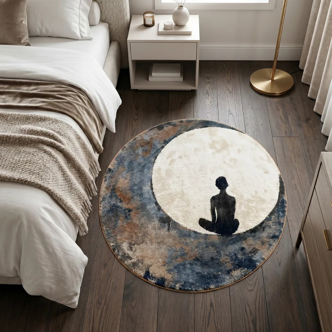 Melancholy style rug bedroom