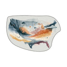 Irregular USA map rug living room