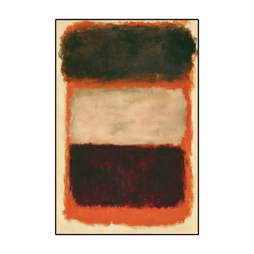 Rothko inspired abstract color rug living room
