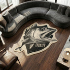 Ocean logo rug living room