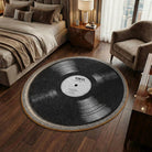 Vinyl logo rug bedroom