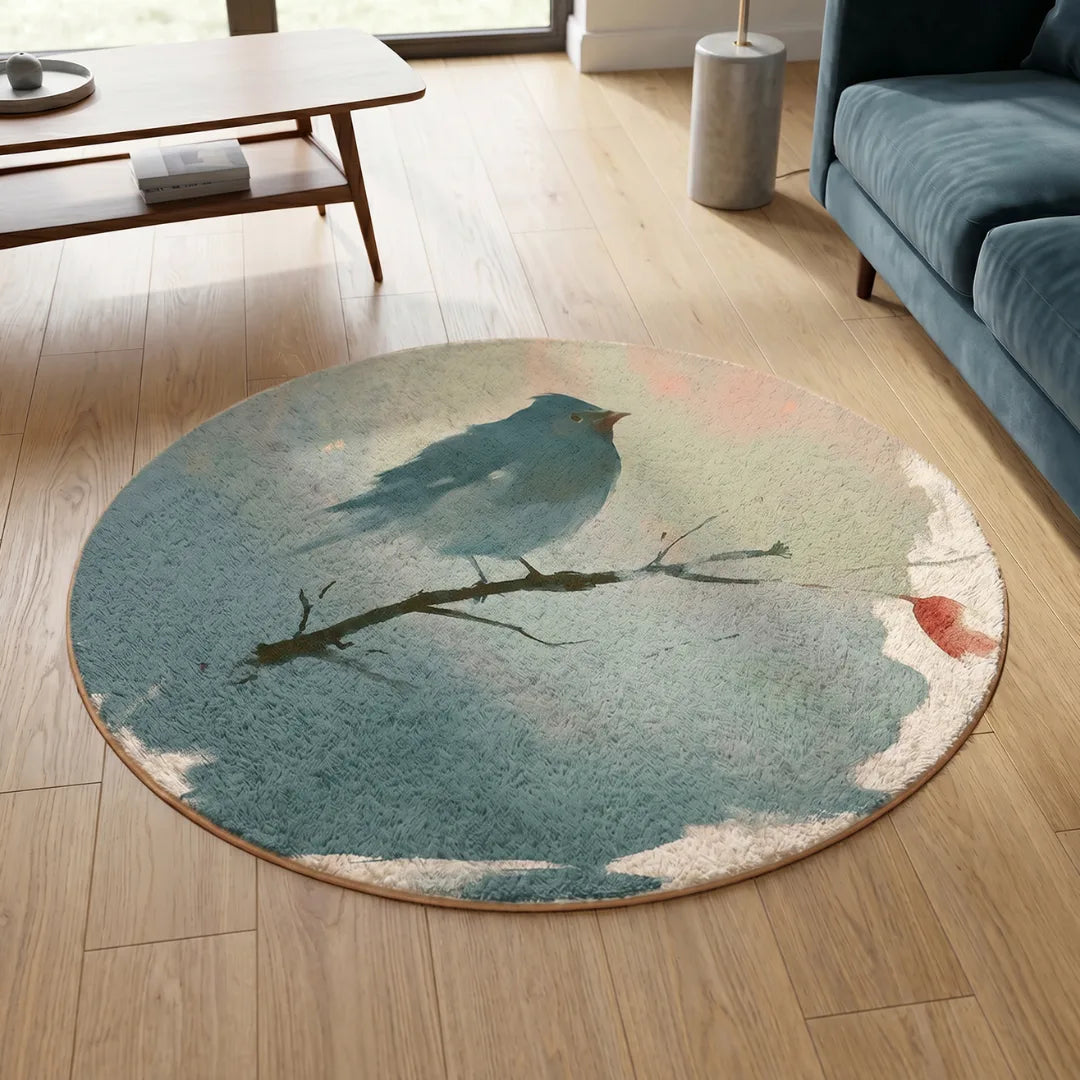 Melancholy style rug living room
