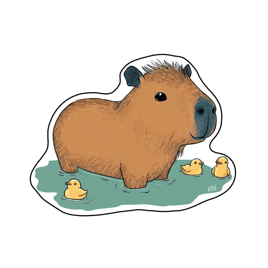 Irregular capybara rug patio balcony