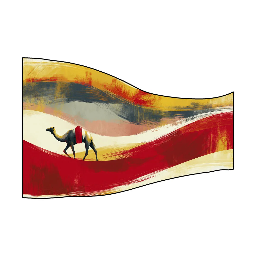 Camel dune style rug patio balcony