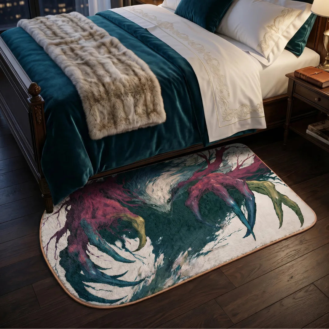 Irregular monster rug bedroom