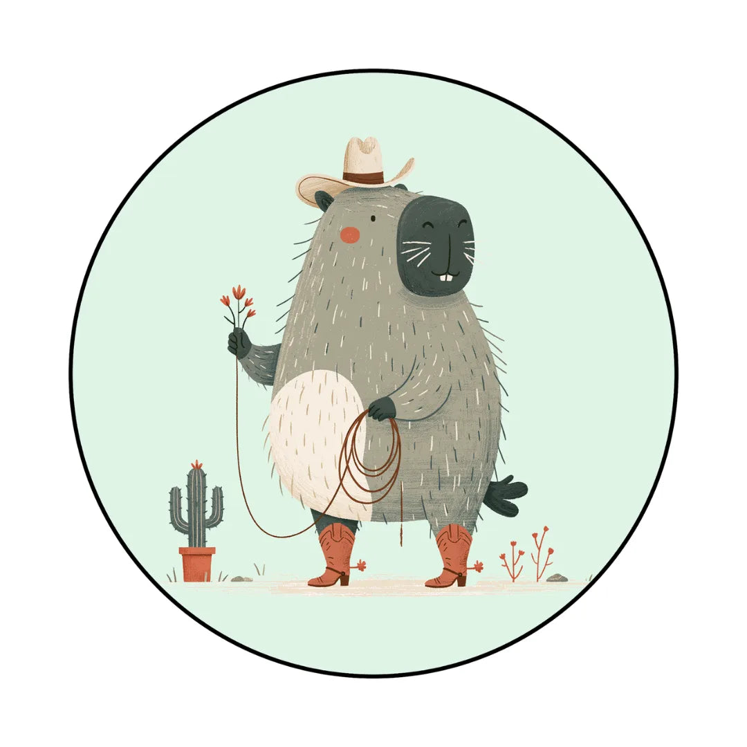 Capybara style rug kidsroom