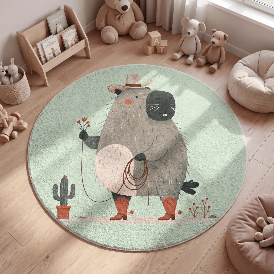 Capybara style rug kidsroom