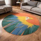 Eagle style rug living room